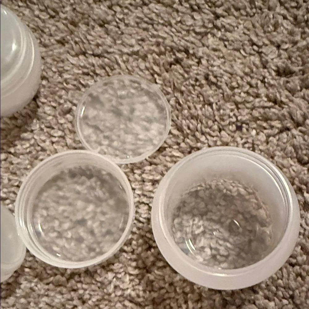 White Skincare Cream Jars Set